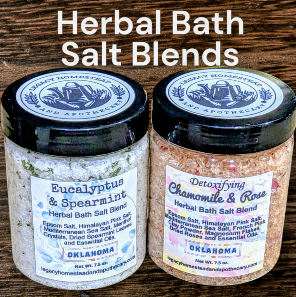Detoxifying Herbal Bath Salt Blends