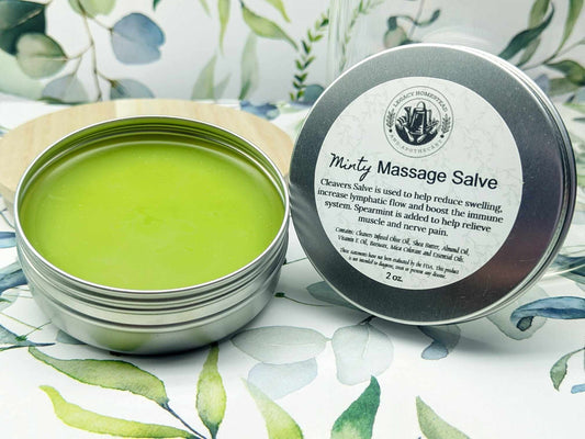 Minty Massage Salve (Cleavers)