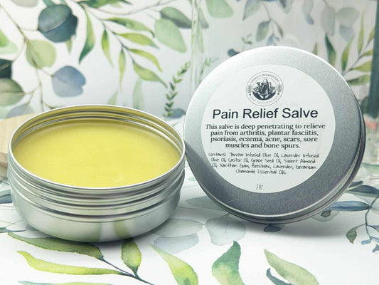 Pain Relief Salve (Yarrow, Lavender, Castor Oil)